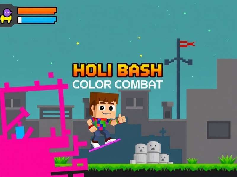Pixel Craft Holi Bash Color Combat